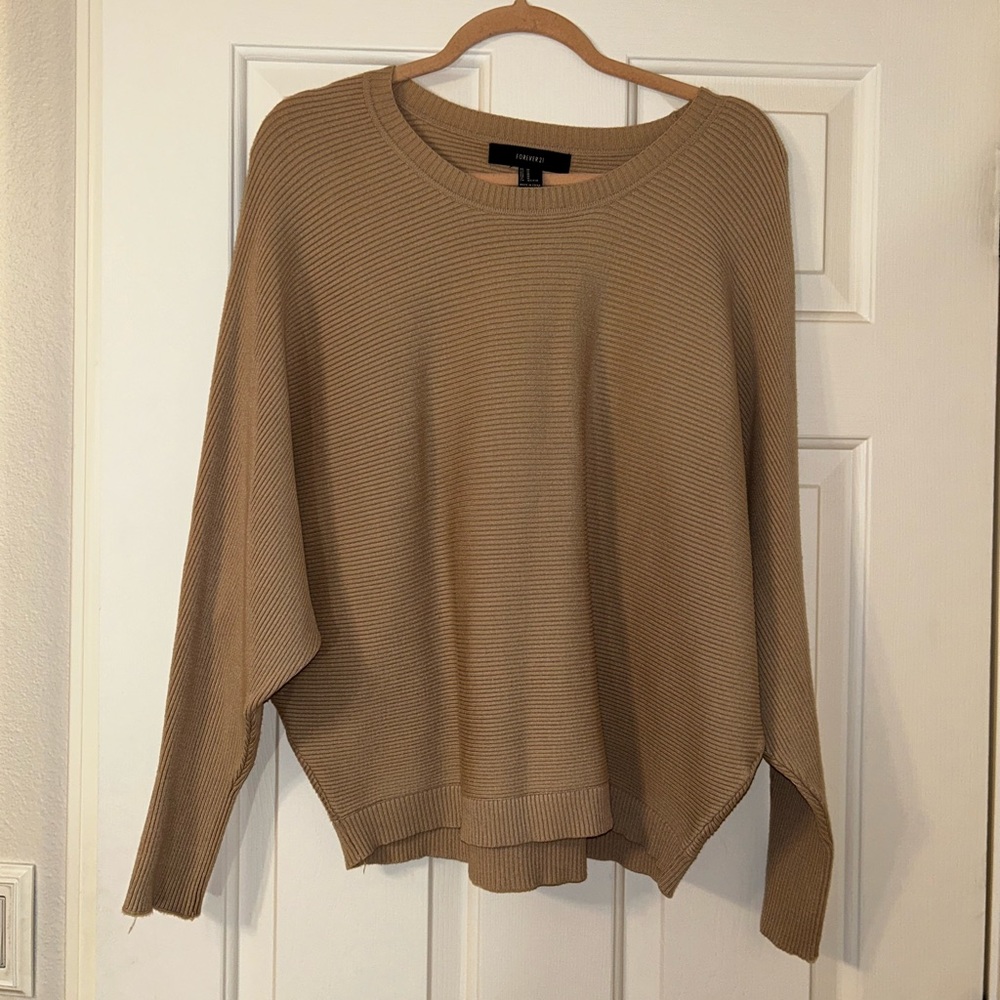 Tan colored forever 21 sweater